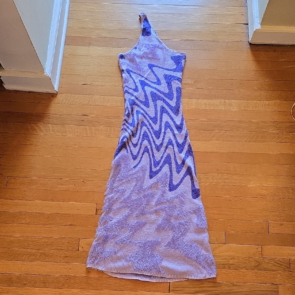 House of Sunny, Wannabe Hockney Midi, Sleeveless, Open Back Dress, EUC Women's 2